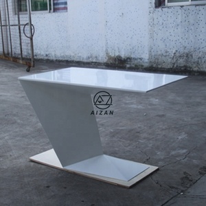 Surface <span class=keywords><strong>solide</strong></span> élégant bureau blanc taille personnalisée table de bureau moderne - Product Image 1