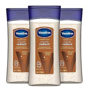 <b>Vaseline</b> Intensive Care <b>Cocoa</b> Radiant For Glowing Skin 3Count Body Gel Oil Made with Pure <b>Cocoa</b> Butter + Replenishing Oils 6.8oz - Product Image 3