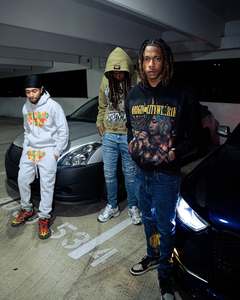 Survêtements en éponge française poids lourd personnalisés unisexe Streetwear délavés à l'acide javel à l'ourlet brut pour hommes - Product Image 6