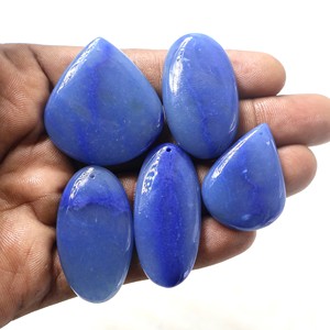 100% Top Natural azul cuarzo piedra preciosa suelta cabujón piedra preciosa suelta venta al por mayor lote mezcla forma y tamaño piedra preciosa para la fabricación de joyas - Product Image 2