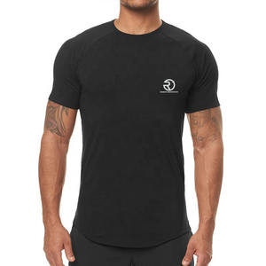 Puff impresión al por mayor entrenamiento Fitness poliéster secado rápido correr entrenamiento gimnasio deportes personalizado hombres Muscle Fit camiseta - Product Image 1