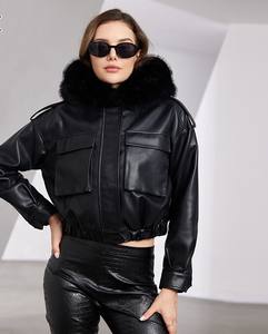 Streetwear Mode Femmes Vêtements en Cuir Vêtements pour Femmes Veste Grande Taille Vestes Vêtements pour Femmes - Product Image 1