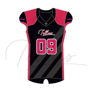 Camiseta de Fútbol Americano Personalizada de 6 Paneles, Transpirable, de Secado Rápido, Talla Grande, Impresión Digital, Color Personalizado, Unisex, Ropa de Equipo - Product Image 3