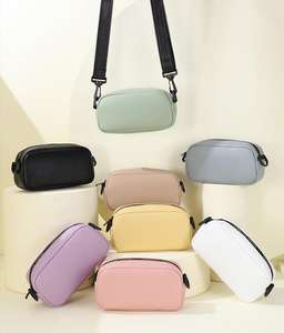 Bolsa de Mano Personalizada con Logotipo, Bolsa de Mensajero para <span class=keywords><strong>Mujer</strong></span> con Cremallera, Bolsa de Hombro con Bolsillo Oculto para Teléfono Celular - Product Image 1