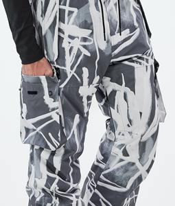 Pantalons de snowboard Hommes Scribble Pantalon de snowboard Noir Imperméable Chauffant Isolé Poches Chaudes Salopette Homme et Femme - Product Image 6