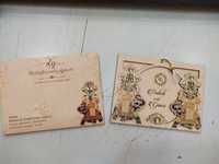 Invitations personnalisées écologiques en bois indien pour mariage et anniversaire, rose clair, impression par transfert thermique, faites à la main