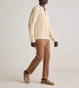 Logo brodé sur mesure Nom de marque Designs 100% Original Pull tricoté en coton à manches longues solide POLO Pull tricoté pour hommes - Product Image 2