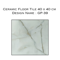 Carrelage de sol en céramique 40x40 cm GP 39 Carrelage brillant imprimé numériquement pour salon, cuisine, salle de bain et usage commercial