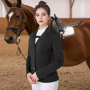 Veste de compétition en polyester personnalisable pour femmes vêtements d'extérieur équestres en gros haut de gamme pour combinaison d'équitation et produits équins - Product Image 1