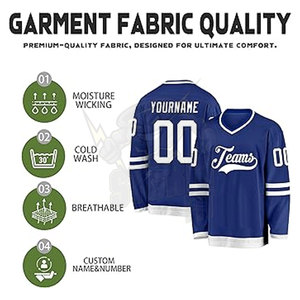 Vente en gros de maillots de hockey sur glace de haute qualité dernière conception sur mesure vente d'équipe respirante durable et personnalisée - Product Image 3