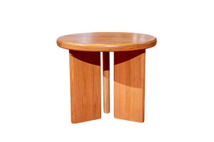 Table d'appoint ronde en bois massif à trois pieds, meuble de salon mobile pour la maison ou les cafés - Product Image 2