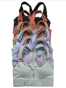 เสื้อชั้นในกีฬาผู้หญิงแบบสั่งทำพิเศษจากผู้ผลิตชั้นนำปี 2025 แห้งเร็ว สวมใส่สบาย สำหรับออกกำลังกาย มีโลโก้ด้านหน้า ซิปด้านหน้า ระบายอากาศได้ดี - Product Image 6