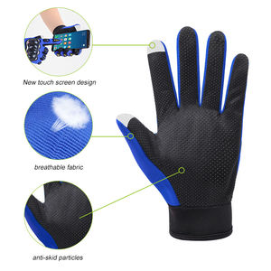 Avec Logo Personnalisé Gants de Moto Antidérapants Confortables Gants de Cyclisme en Caoutchouc PE Gants de Cyclisme en Tissu Respirant avec Écran Tactile Gants de Moto - Product Image 5