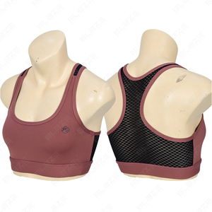 Women's Backless Crop <b>Top</b> Yoga <b>Leggings</b> Contrast Color Mesh Panel Sports Bra Elastic Waist for Fitness Running Solid Pattern - Product Image 1