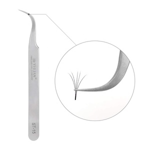 Pinces à cils en acier inoxydable doré ou or rose pour extensions de cils, outil professionnel d'extension de cils 762 - Product Image 2