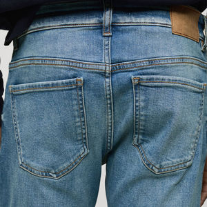 Pantalones vaqueros ajustados de alta calidad para hombre nueva moda transpirable Original a granel al por mayor y sostenible nuevo diseño pantalones vaqueros ajustados - Product Image 4