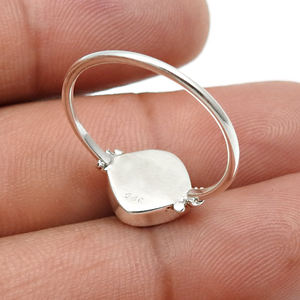 Nueva joyería al por mayor de alta calidad, anillos de plata de ley 925 para mujer y niña, piedra turquesa Natural, conjunto de bisel hecho a mano, anillo bohemio - Product Image 5