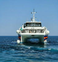 Yacht de croisière composite aluminium-fibre de verre soudé sur mesure UBI 25200, 25 m, 200 passagers, moteur in-bord, bimini, divertissements, ailes de protection
