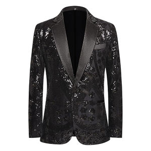 Meilleur fournisseur Bon vendeur Veste ajustée Produit tendance Tissu respirant Confortable Nouveau design unique Vêtement de mode Blazer pour homme - Product Image 1