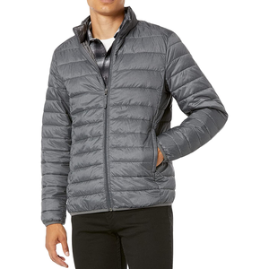 Dernières tendances en matière de vestes d'hiver pour hommes, en toile imperméable et coupe-vent, col montant, logo sur le devant, service OEM personnalisé - Product Image 4