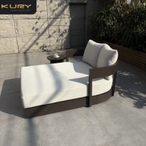 Muebles de Jardín Modernos para Patio Exterior, Tumbona Personalizada para Hotel, Resort, Piscina, Tumbona de Aluminio <span class=keywords><strong>Marbella</strong></span> Hecha a Mano - Product Image 2