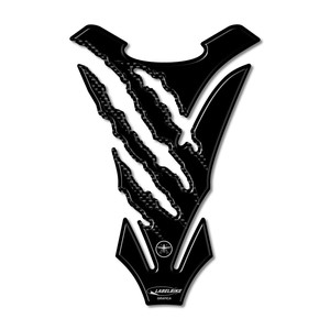 Adesivi 3D in Resina per Serbatoio Moto, Effetto Graffio di Tigre Nero - Product Image 1
