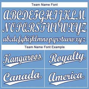 Blanc bleu clair personnalisé-Maillot de baseball royal - Product Image 5