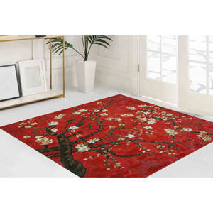 Alfombra con diseño de árbol de Van Gogh: reproducción artística de flor de almendro, decoración decorativa, alfombra suave no tejida - Product Image 5