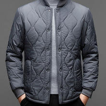 Chaqueta de lana de cordero holgada para hombre con diseño de logotipo personalizado OEM, forro pequeño de algodón para abuelo, ropa interior de invierno, chaqueta cálida de algodón para papá - Product Image 2