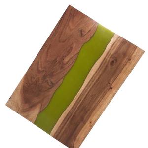 Planche de charcuterie en résine essentielle de cuisine d'amour artistique peinte à la main de qualité supérieure planche à découper de rivière époxy - Product Image 4