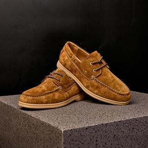 Chaussures décontractées légères avec semelle absorbant la transpiration et structure flexible, chaussures de tous les jours pour hommes, chaussures en cuir - Product Image 2