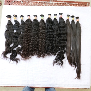 วิกผมลอนแบบลอนคลื่นลึกสไตล์ลอนคลื่นน้ำ100% อินเดีย - Product Image 1