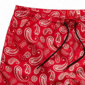 Shorts décontractés à double ceinture, vente chaude, design uni, cordon élastique personnalisé, poche personnalisée, étiquette, imperméable, respirant - Product Image 6