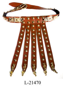 ผู้ผลิตอินเดียและผู้จัดจำหน่ายเข็มขัดเกราะหนังฮาโลวีนผลิตภัณฑ์หนังแท้ยุคกลาง - Product Image 2