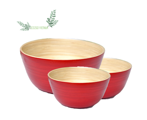 Venta al por mayor Natural de alta calidad Precio barato 2025 Spun Bamboo Bowl/ Spun Bamboo Plates Hecho en Vietnam por Eco2go Vietnam - Product Image 4