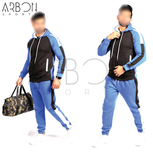 ชุดลำลอง2ชิ้นชุดวอร์มเรียบง่ายสำหรับผู้ชายพิมพ์โลโก้ที่กำหนดเองแบบธรรมดา - Product Image 5