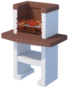 Barbecue in Cemento Vulcanico con Griglia Cm. 90x58x118 H - Kg. 180 - Product Image 1
