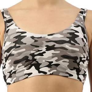 Por encargo 95% algodón 5% Spandex Exclusivo Camo Print Señoras Sujetador Deportivo Mejor Precio de Fábrica Bangladesh - Product Image 5