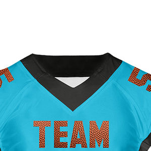 Camiseta de fútbol americano personalizada a la moda para hombre, diseño de malla de equipo juvenil, servicio OEM, novedad de 2025 - Product Image 5