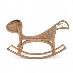 Baby Horse <b>Rocking</b> Toy <b>Chair</b> Woven from Natural Rattan for <b>Nursery</b> Use from Vietnam - Product Image 2