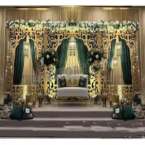 Pakistani Wedding Laser Cut Panels for Stage Decor Trending <b>Gold</b> Laser Cut <b>Backdrop</b> Panels Muslim Wedding Metal <b>Backdrop</b> Texas - Product Image 1