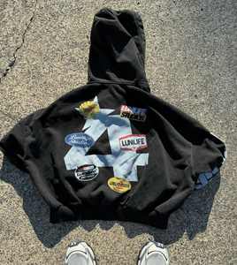 Custom ODM Men's Fashion Hoodie Casual Cotton Blended Fleece Anti-Shrink Autumn DTF Digital Print Hoodie for Winter Use - Product Image 6