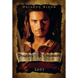 Affiche Pirates des Caraïbes Orlando Bloom pour décoration murale - Product Image 1