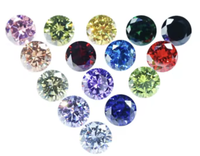 Zircone cubique de laboratoire en gros, qualité 3A, taille ovale, couleurs violet, rose, jaune, matériau de pierre précieuse, zircon