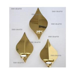 Bougeoir de deux tailles différentes dans le bougeoir en aluminium de couleur d'argent et d'or pour l'usage à la maison de restaurant - Product Image 5