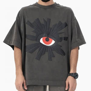 เสื้อยืดผู้ชายคอกลมแขนสั้นปานกลางพิมพ์ลาย3D ผ้าฝ้ายออกแบบได้ตามที่ต้องการทันสมัยฤดูร้อน - Product Image 1