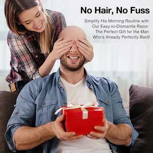 Kit de rasoir électrique rechargeable pour hommes chauves, tondeuse à cheveux humide/sèche, lame rotative, tondeuse à nez étanche IPX7, alimentation USB - Product Image 3