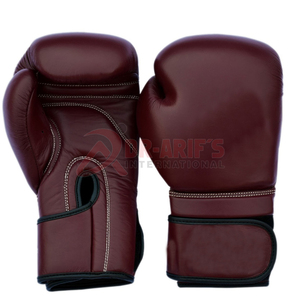 Guantes de boxeo de cuero de alta calidad Acolchado de látex Colores personalizados Logo Diseña tu propio equipo de boxeo para Artes Marciales Servicio OEM - Product Image 3