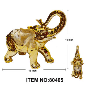 Elefante in porcellana da 13 pollici 8 pezzi/CS eleganti oggetti decorativi - Product Image 1