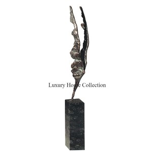 Escultura de diseño de pluma de águila única de Color negro, acento decorativo para el hogar, artes creativas de proveedor indio en precio al por mayor - Product Image 2